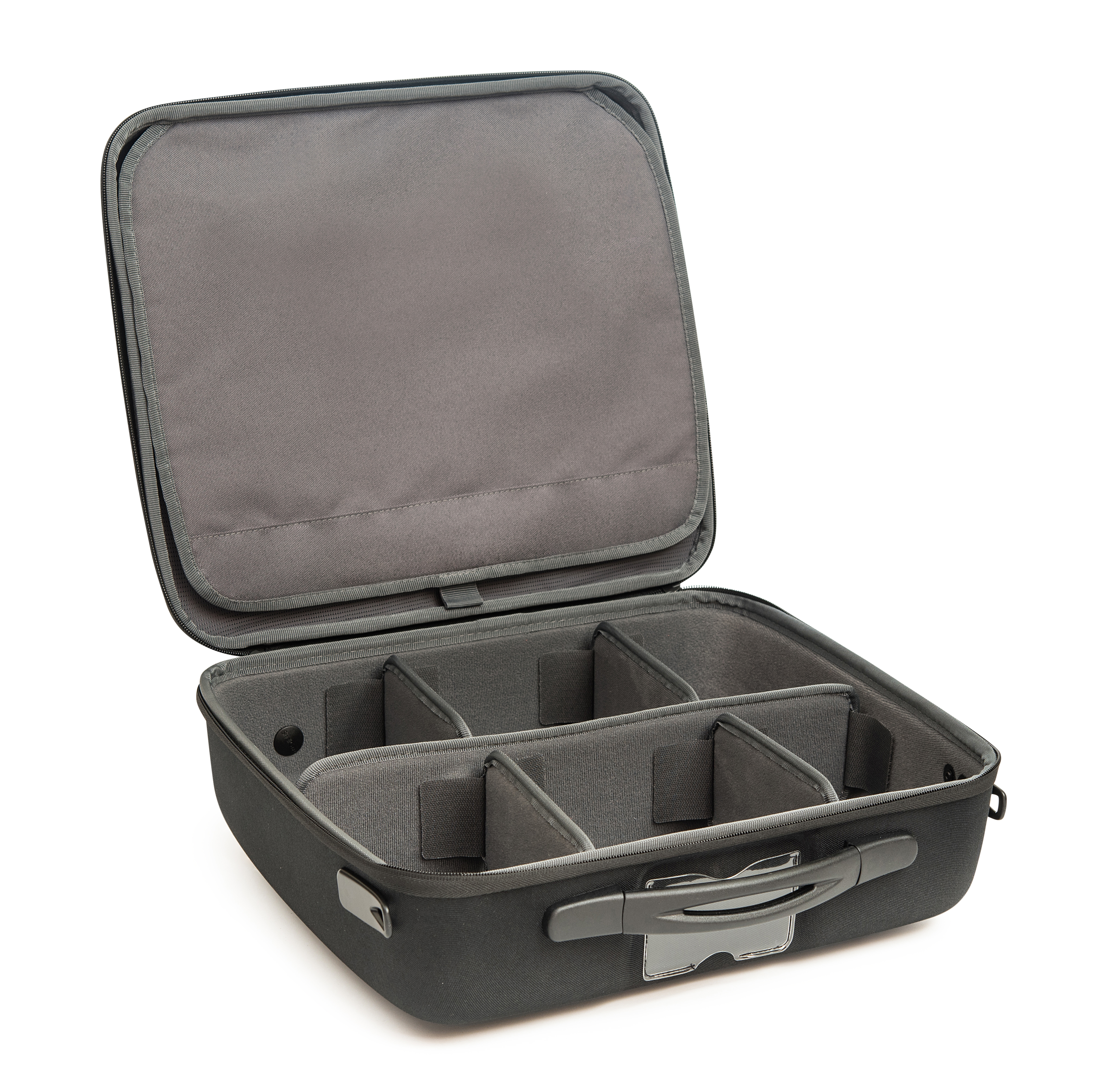 Valise STA-300-4/B43 - Noir - Pochette dans le couvercle et cloisons  séparatives amovibles dans le fond : Valise étanche renforcée et caisse en  aluminium